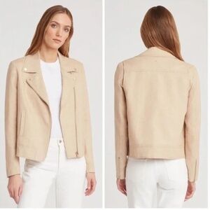 Cuyana Linen Moto Jacket size M